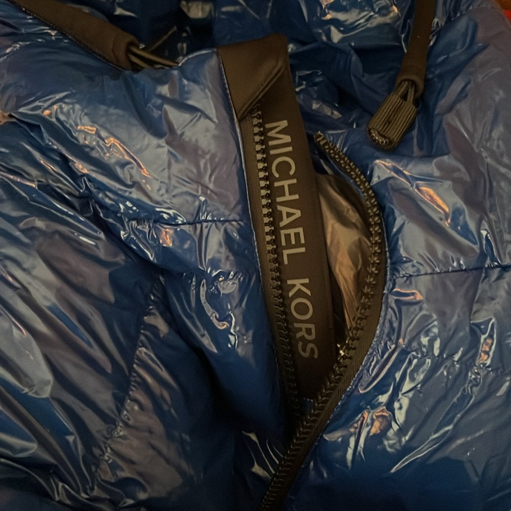 Host Pick  ! Michael Kors Men's  Blue Insulated Puffer Jacket  Large nwt - Picture 15 of 16